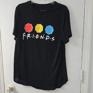 Friends Black Umbrella Graphic Tee - Short Sleeve